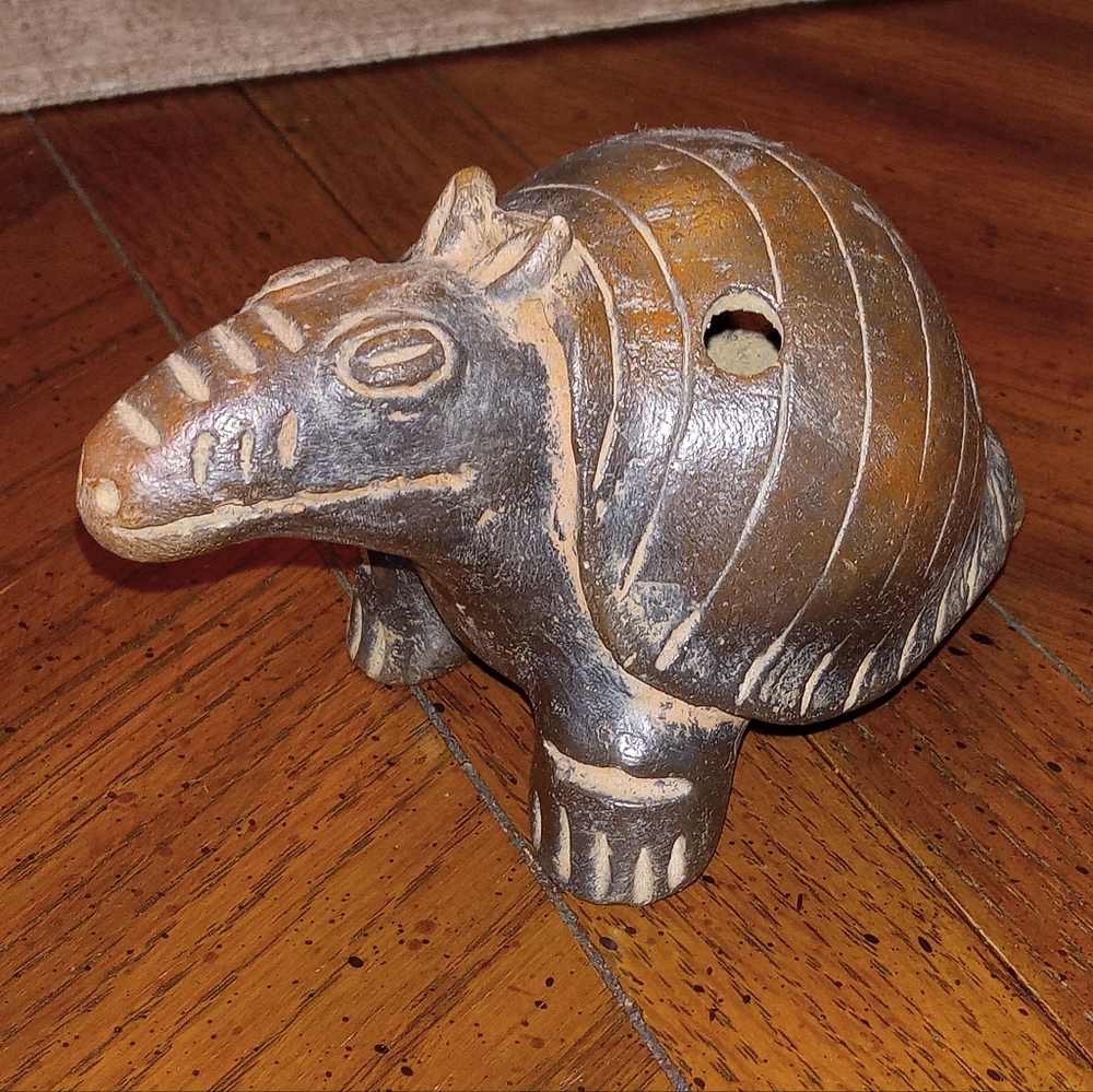 Antique Armadillo Ocarina Flute
